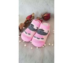 Ponožky na panenky - růžové
